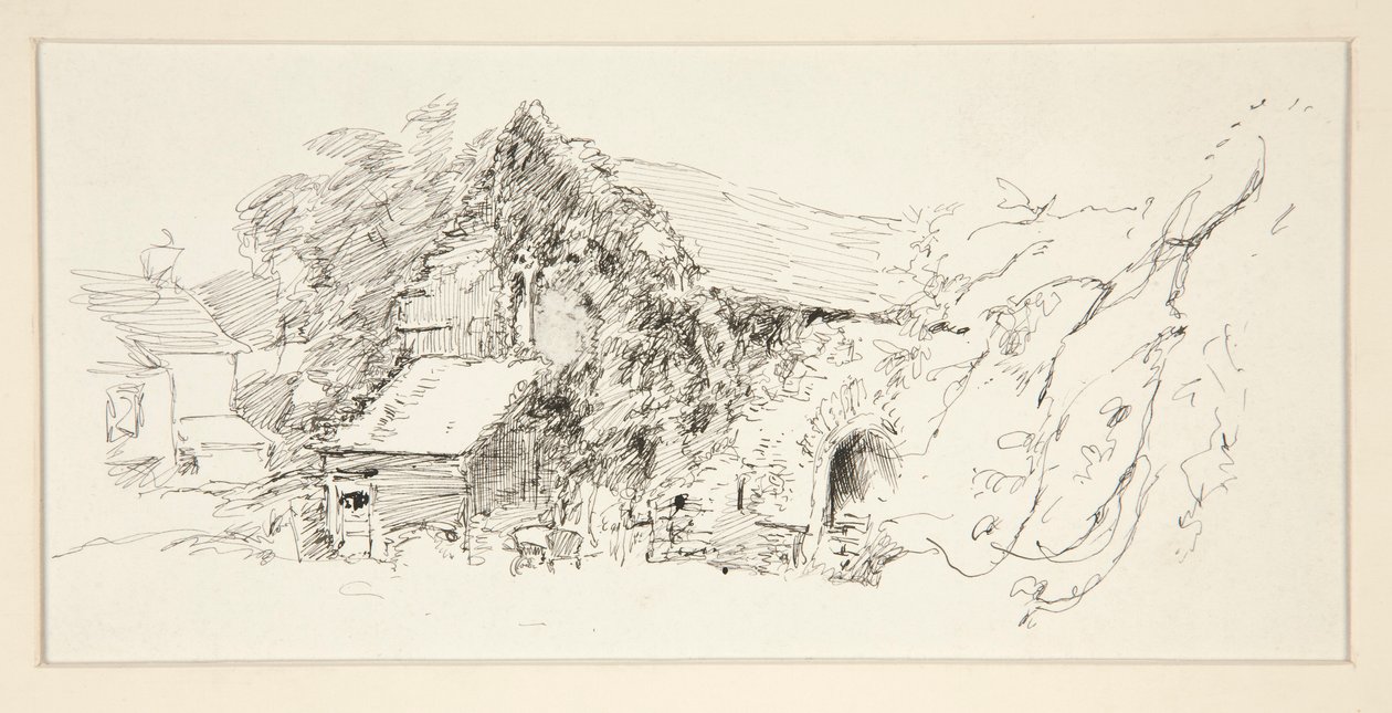 Architekturstudie von Edwin Austin Abbey