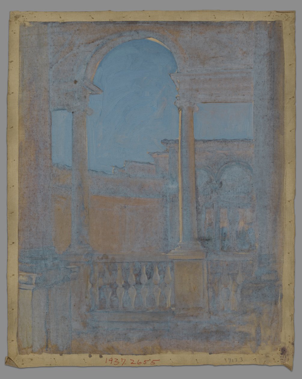Architekturstudie von Edwin Austin Abbey
