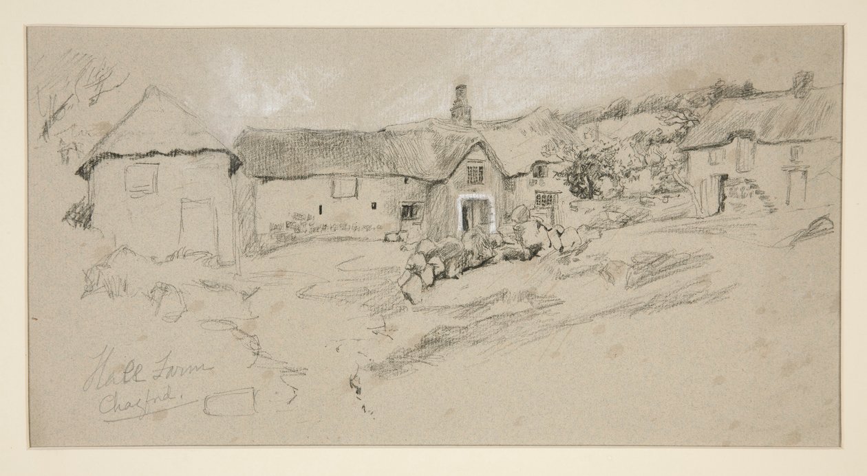 Architekturstudie: Hall Farm von Edwin Austin Abbey