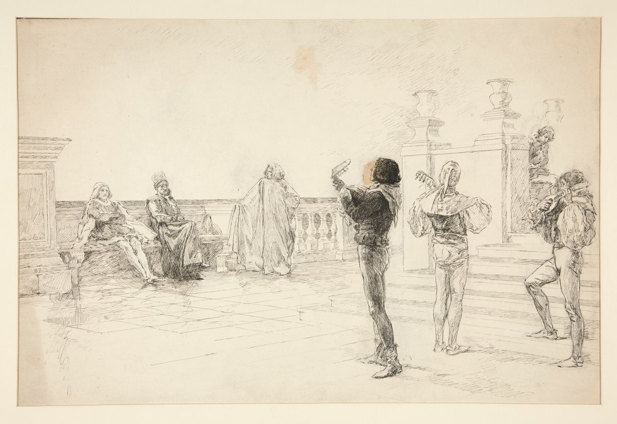 Balthazar singt von Edwin Austin Abbey