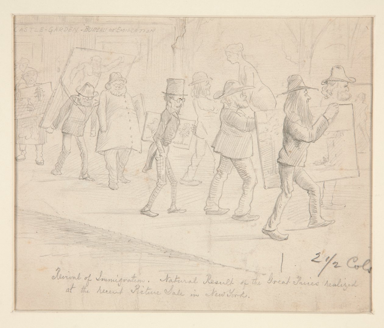 Cartoon von Edwin Austin Abbey
