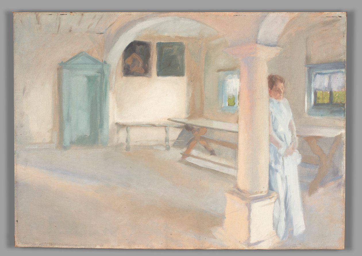 Kompositionsstudie, für Eine Aufmerksamkeit von Edwin Austin Abbey