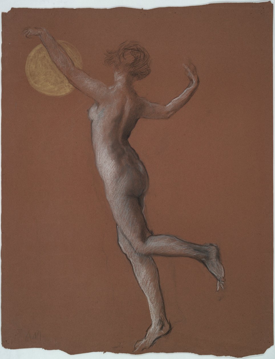 Frühe Figurenstudie von Edwin Austin Abbey
