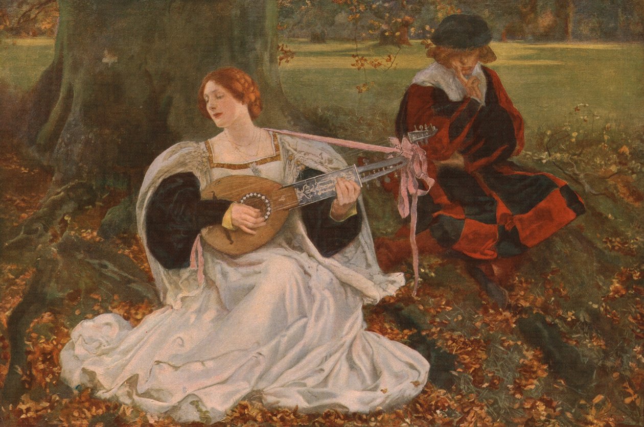 Fair is my Love, ca. 1900, ca. 1930 von Edwin Austin Abbey