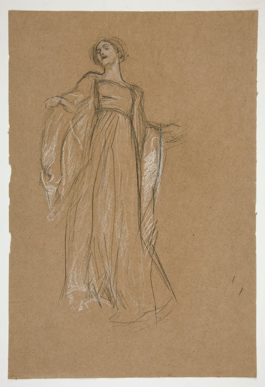 Figurenstudie für von Edwin Austin Abbey