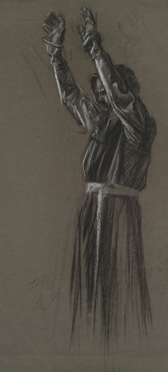 Figurenstudie von Edwin Austin Abbey