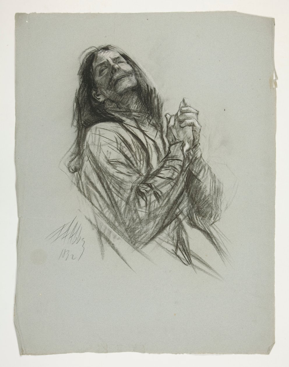 Figurenstudie für König Artus von Edwin Austin Abbey
