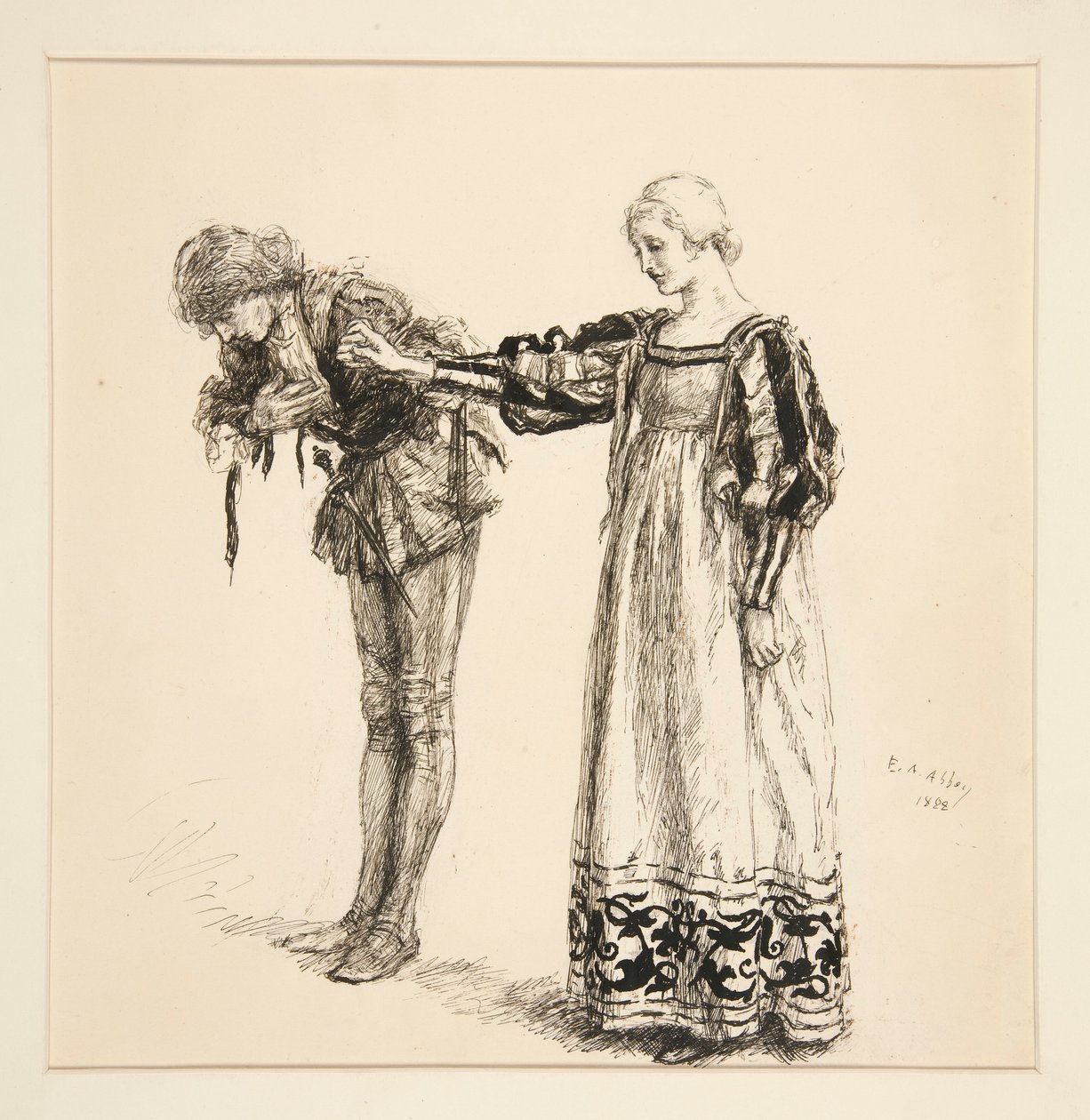 Gratiano von Edwin Austin Abbey