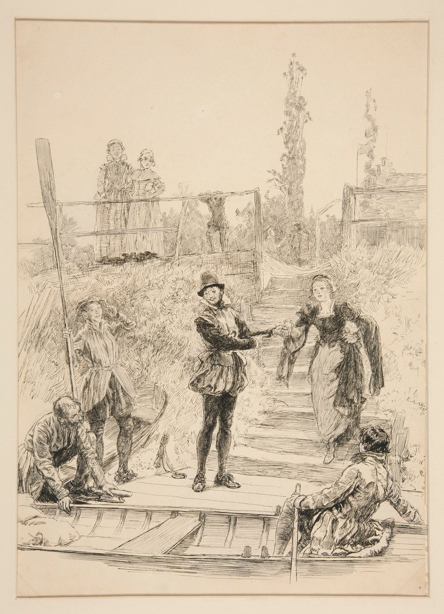 Illustration für von Edwin Austin Abbey