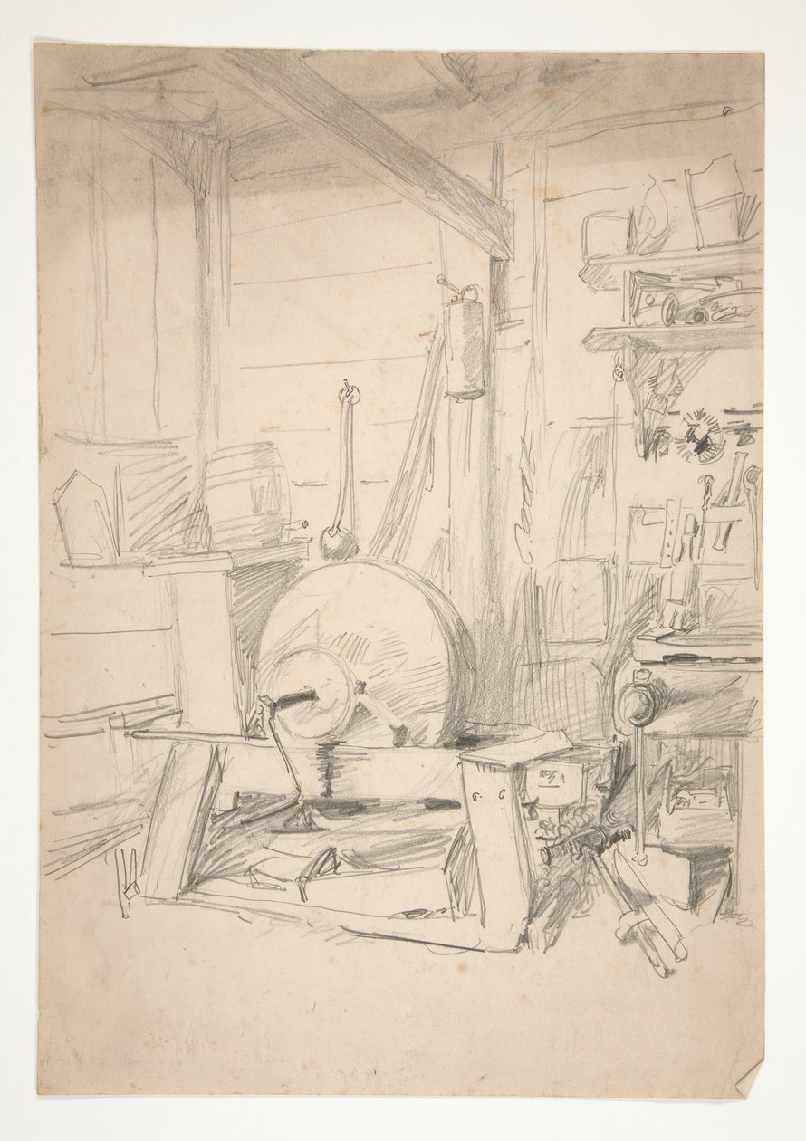 Innenstudie von Edwin Austin Abbey