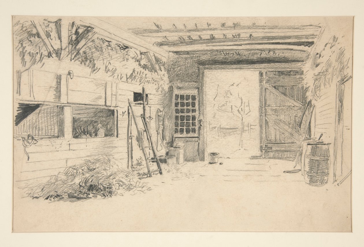 Innenstudie von Edwin Austin Abbey