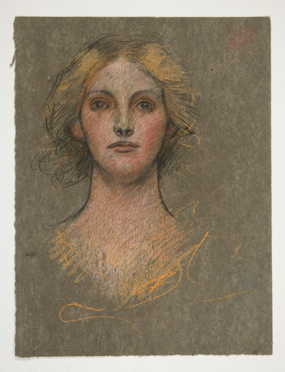 Porträt einer jungen Frau von Edwin Austin Abbey