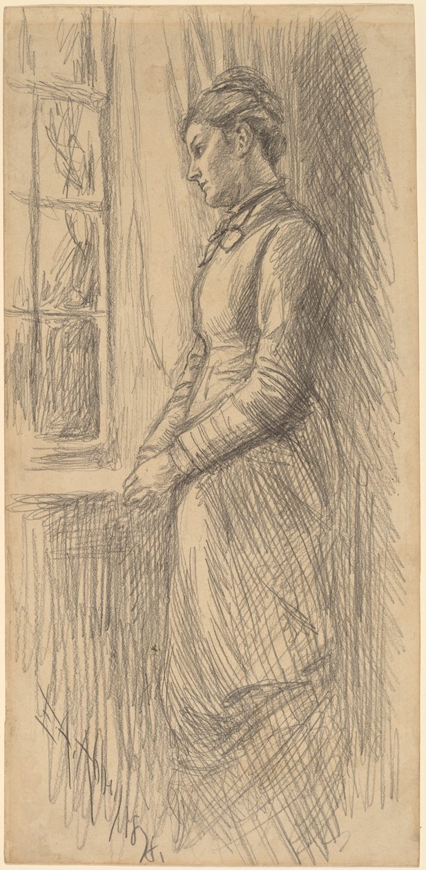 Einsamkeit: Miss Vesta Rollinstall von Edwin Austin Abbey