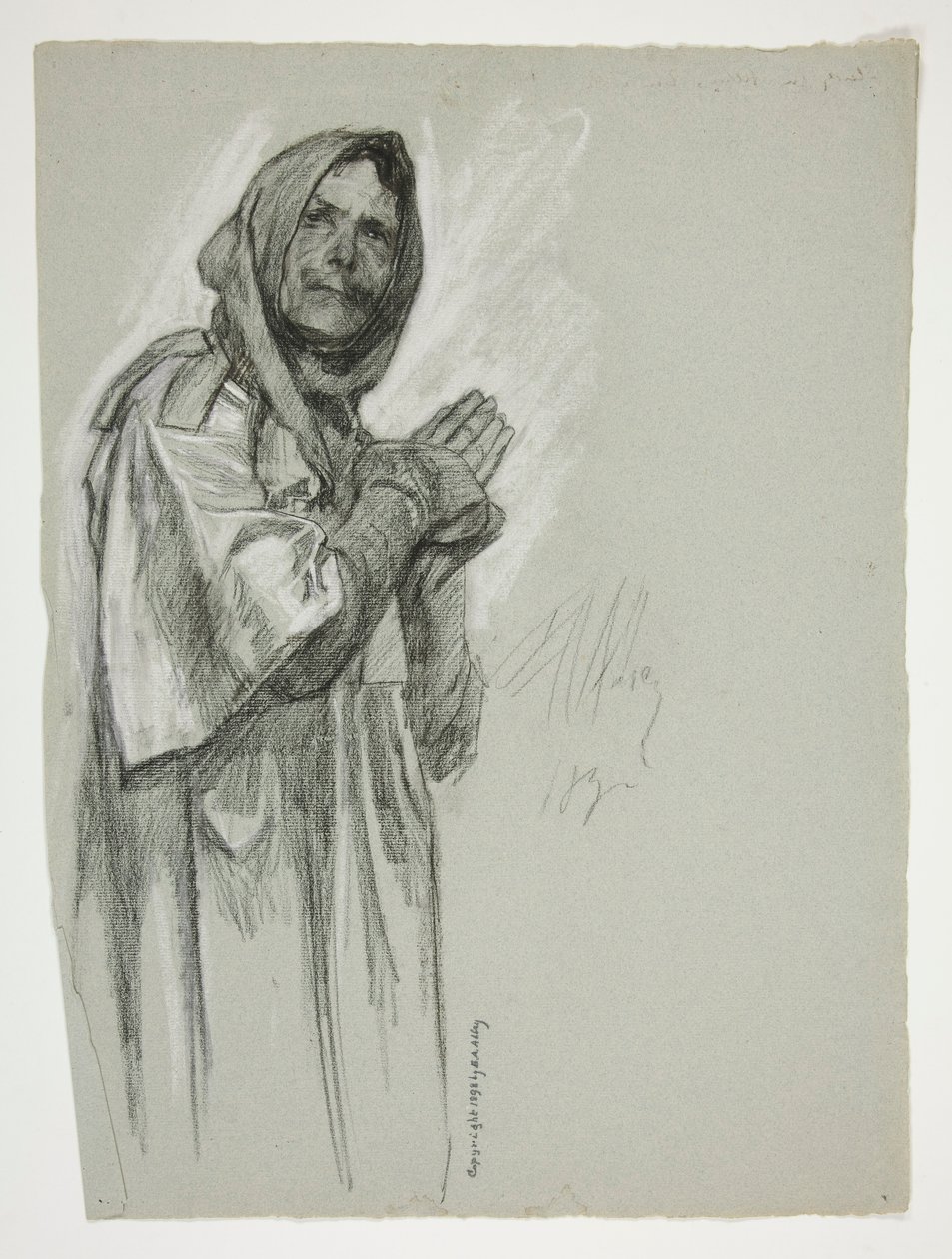 Studie für von Edwin Austin Abbey