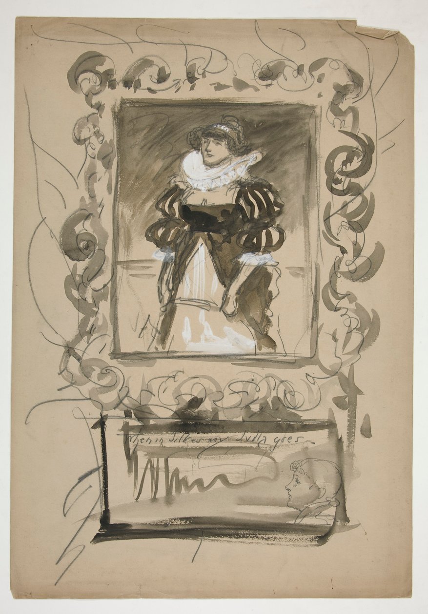 Studie von Edwin Austin Abbey