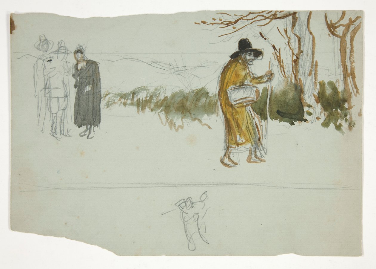 Studie für von Edwin Austin Abbey