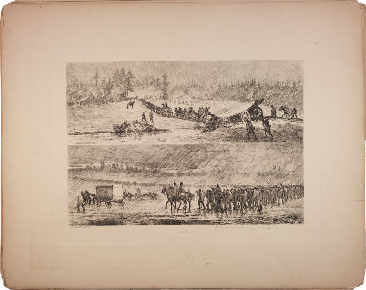Im Schlamm stecken geblieben, 1876 von Edwin Austin Forbes
