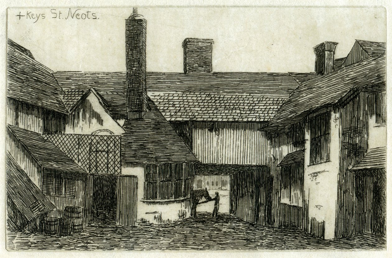 The Cross Keys, St Neots, Cambridgeshire, 1881 von Edwin Edwards