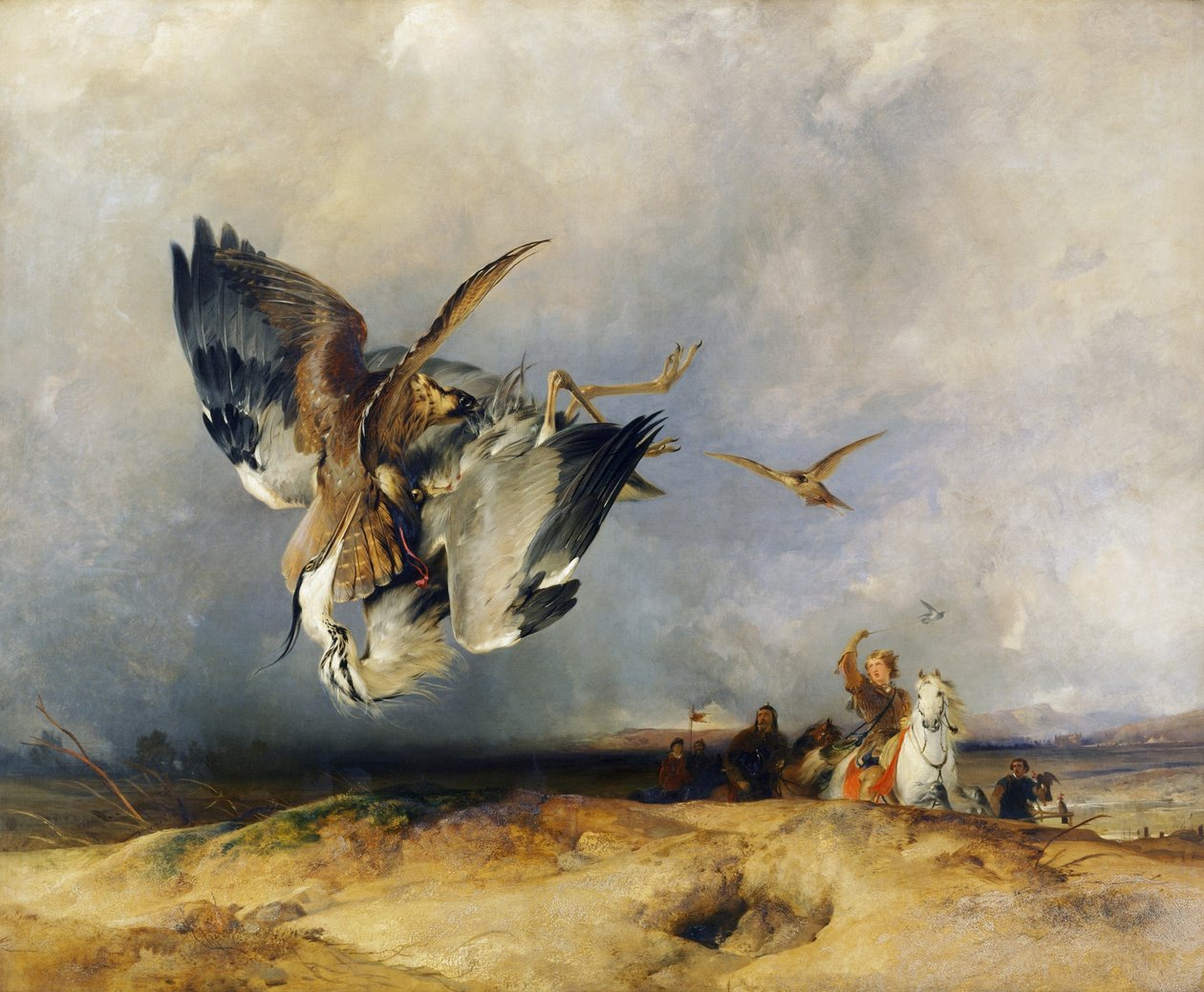Falknerei in alten Zeiten von Edwin Landseer