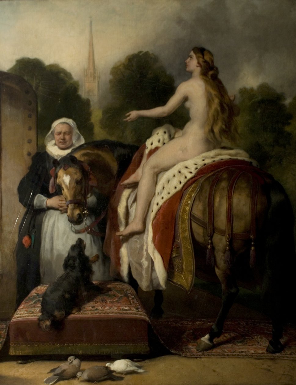 Lady Godivas Gebet, um 1865 von Edwin Landseer