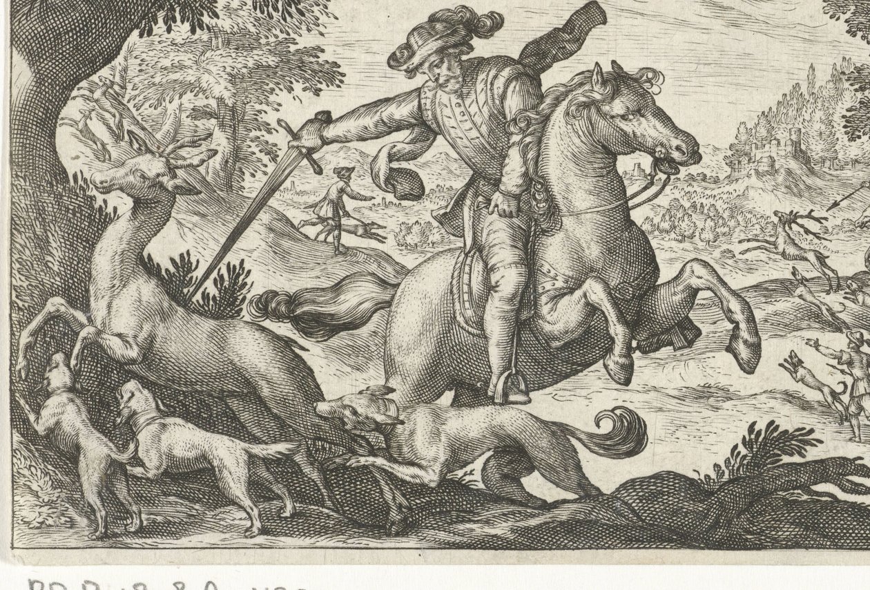 Hirschjagd von Egbert Jansz.
