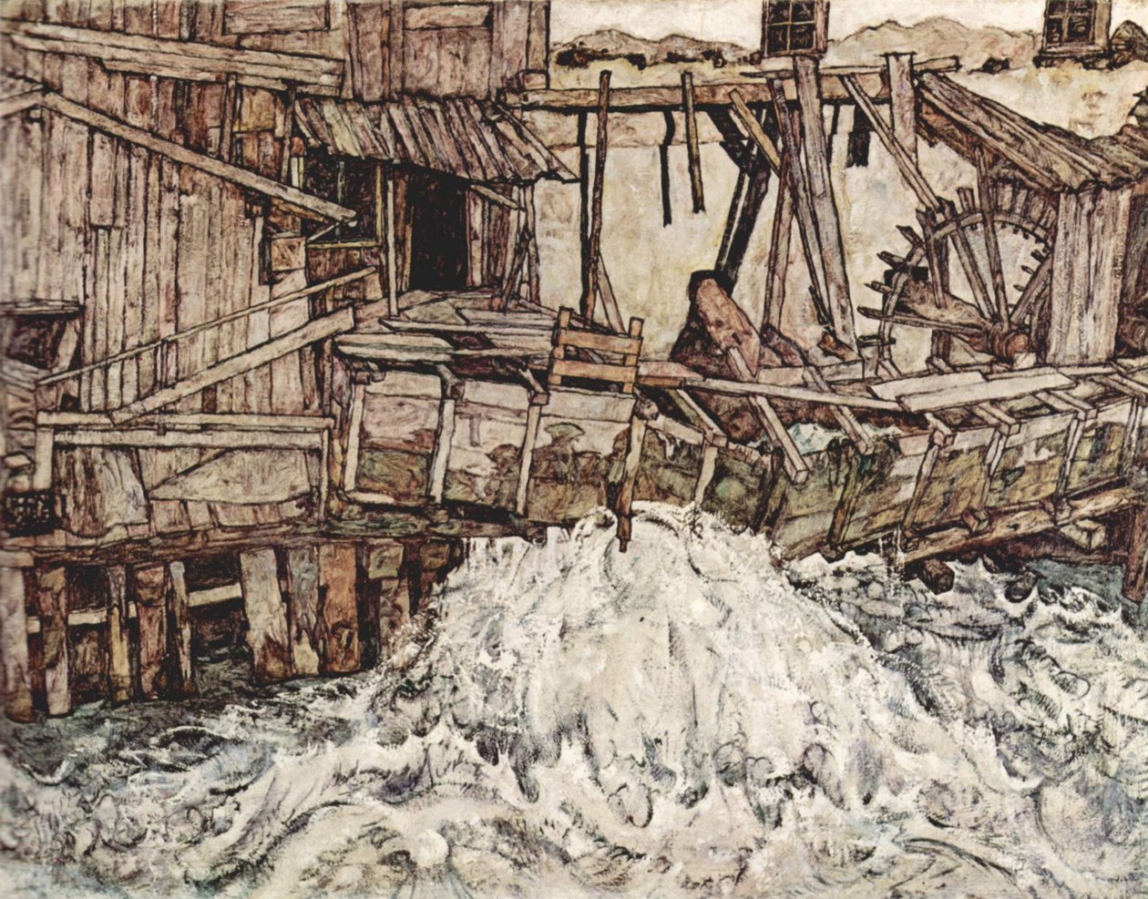 Alte Mühle von Egon Schiele
