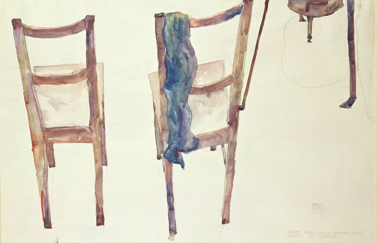 Kunst kann nicht modern sein: Kunst ist ewig, 1912 von Egon Schiele