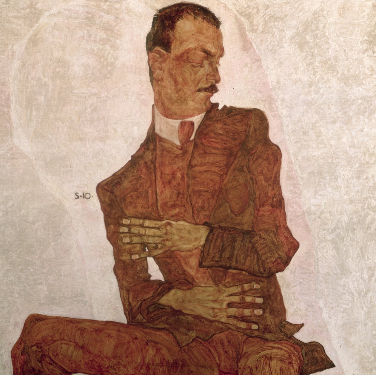 Arthur Roessler, 1910 von Egon Schiele