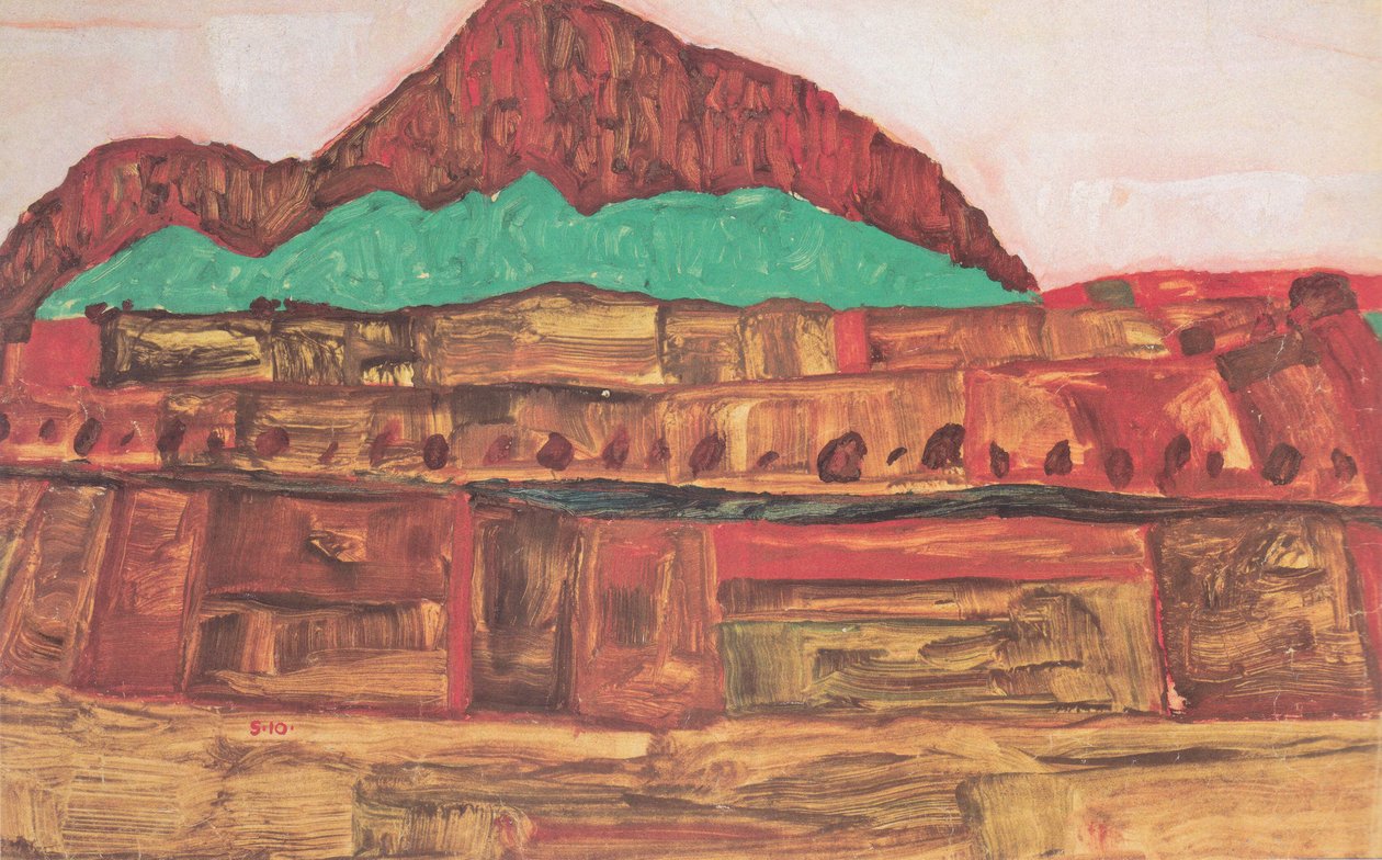 Berglandschaft von Egon Schiele