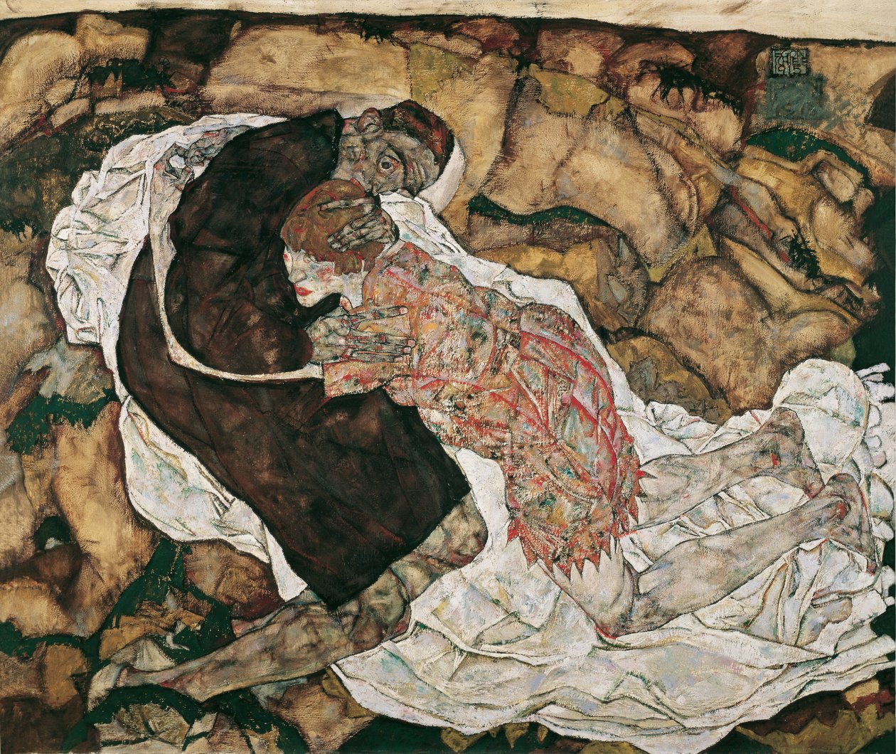 Der Tod und das Mädchen von Egon Schiele