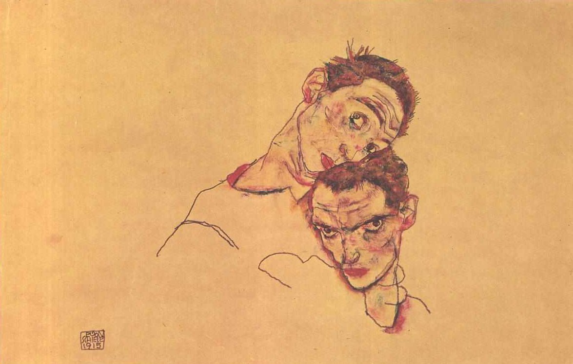 Doppelselbstbildnis von Egon Schiele