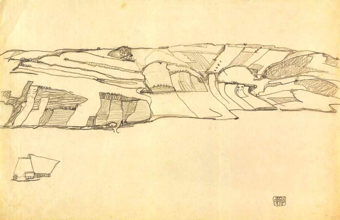 Felderlandschaft von Egon Schiele