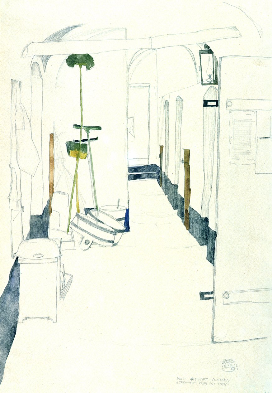 Ich fühle mich nicht bestraft, sondern gereinigt, 1912 von Egon Schiele