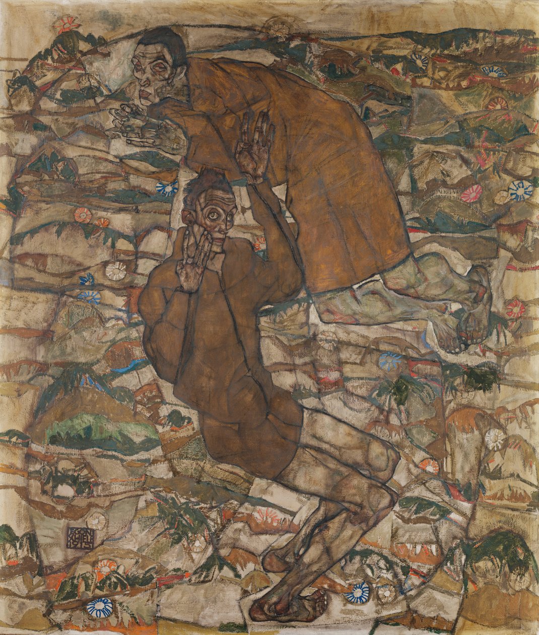 Levitation (Die Blinden II) von Egon Schiele