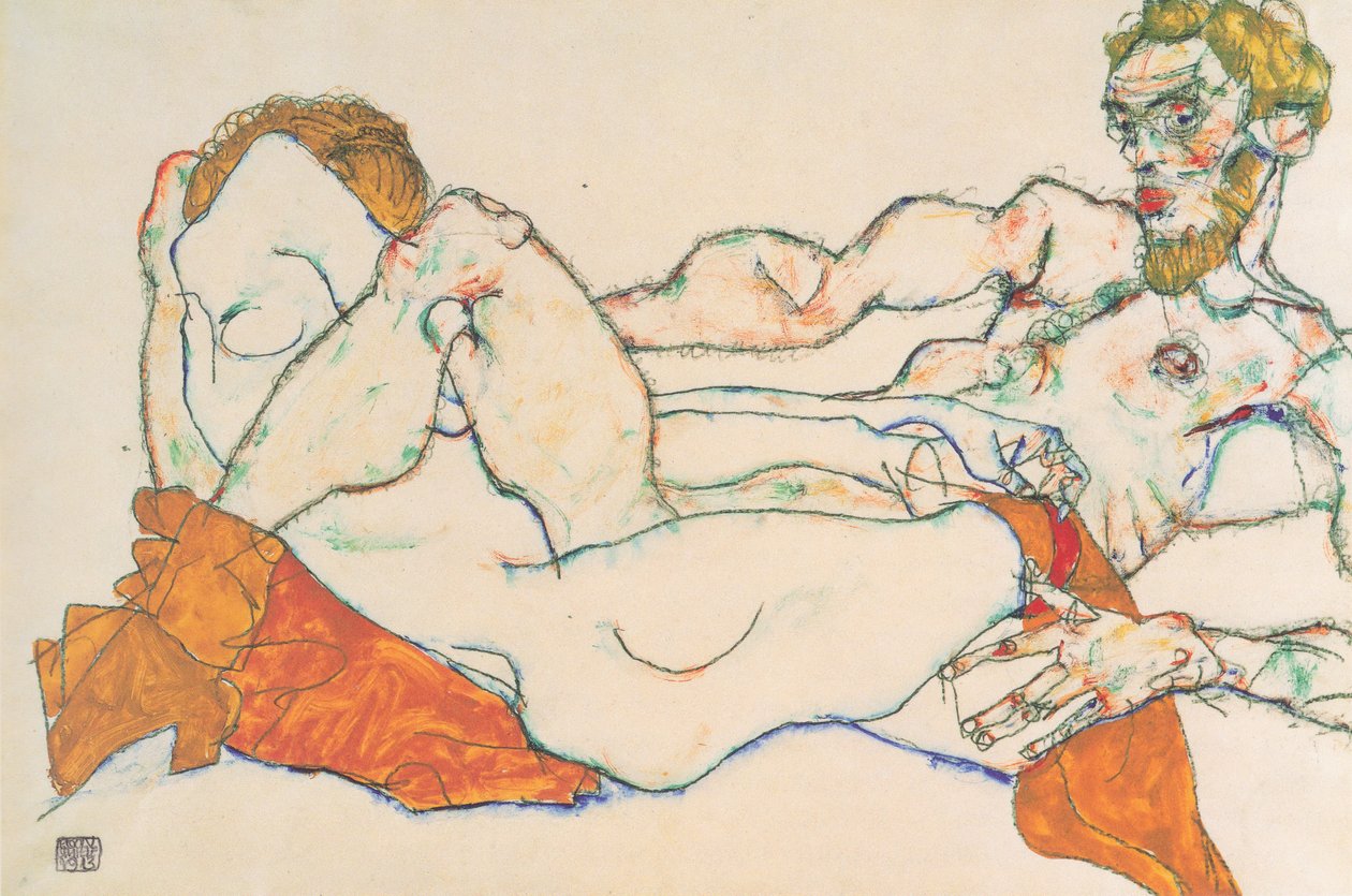 Liebespaar von Egon Schiele