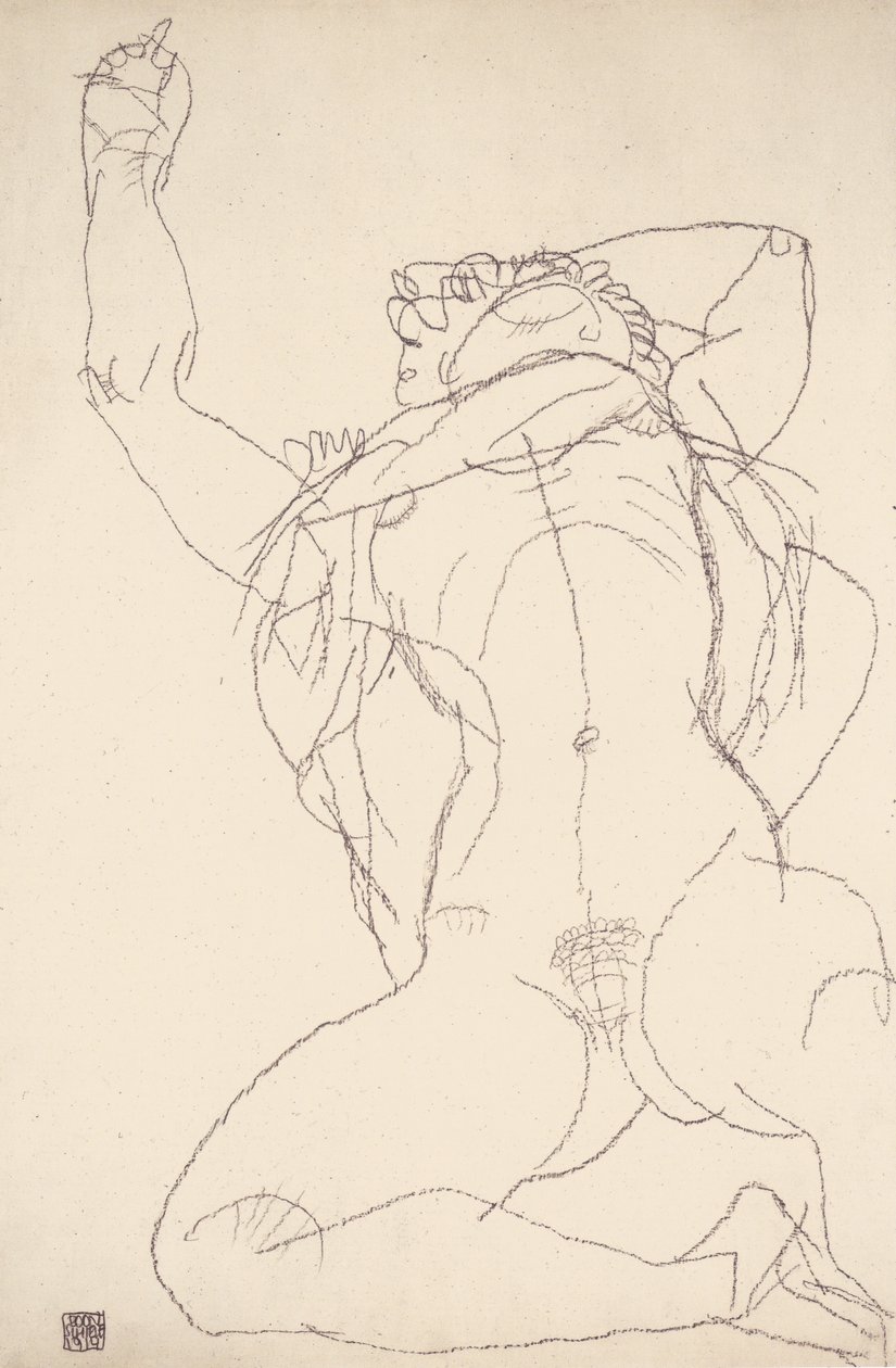 Liegender Akt von Egon Schiele