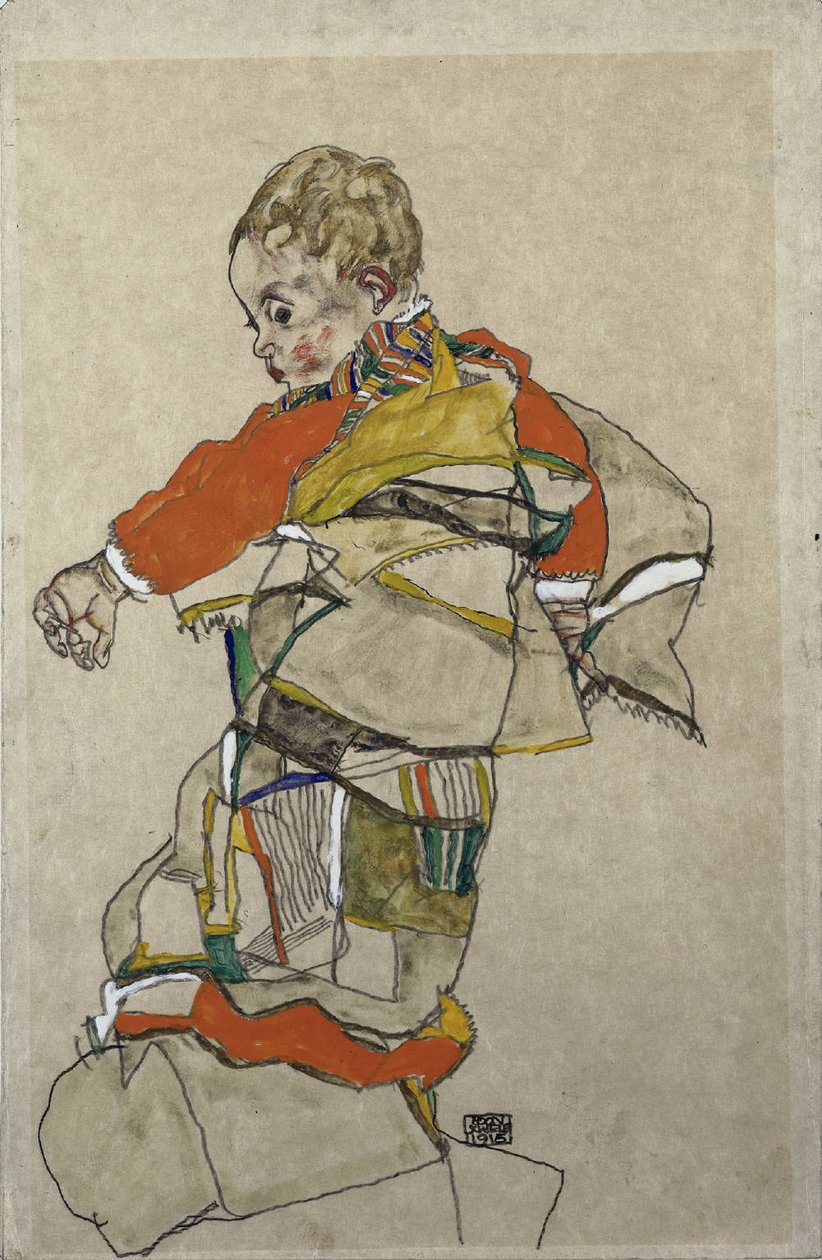 Porträt eines Kindes von Egon Schiele