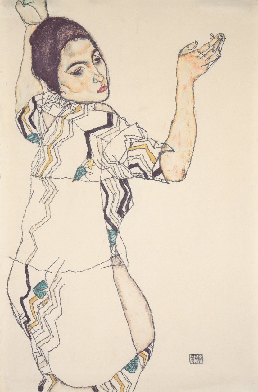 Porträt von Friederike Maria Beer von Egon Schiele