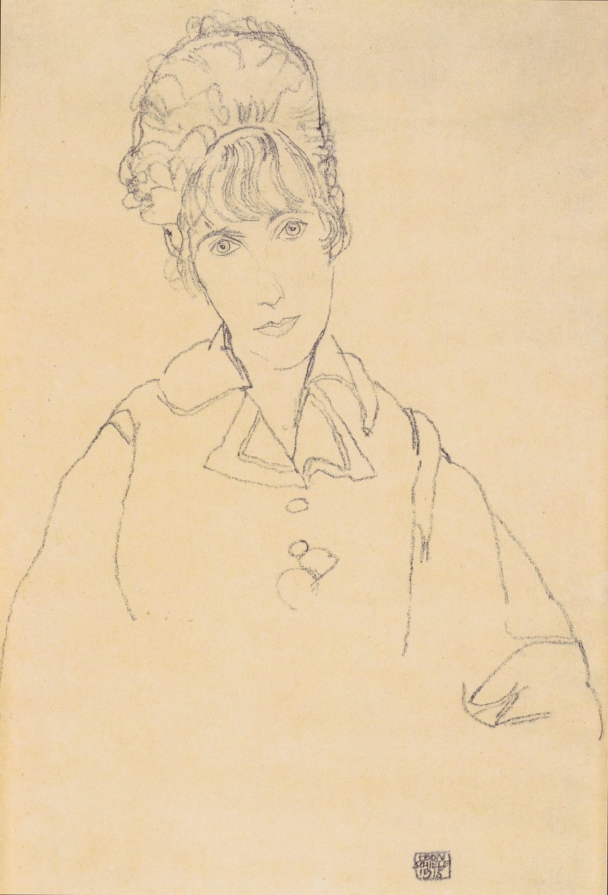 Porträt Edith Schiele von Egon Schiele