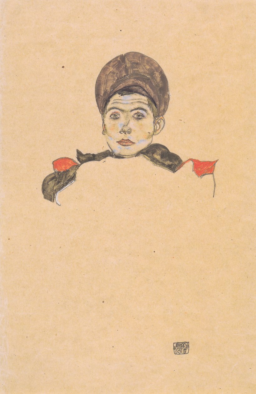 Russischer Kriegsgefangener von Egon Schiele