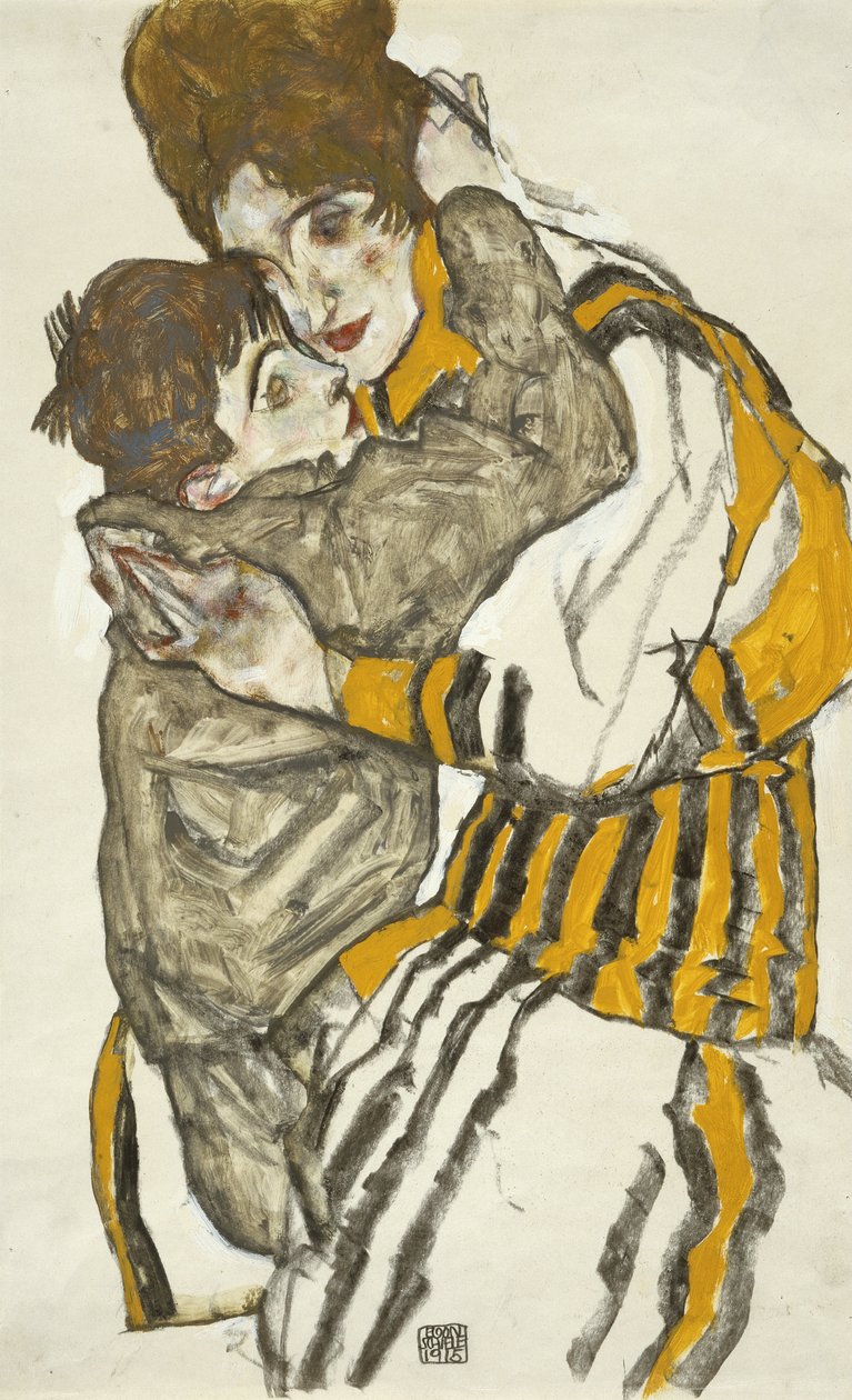 Schieles Frau mit ihrem kleinen Neffen von Egon Schiele