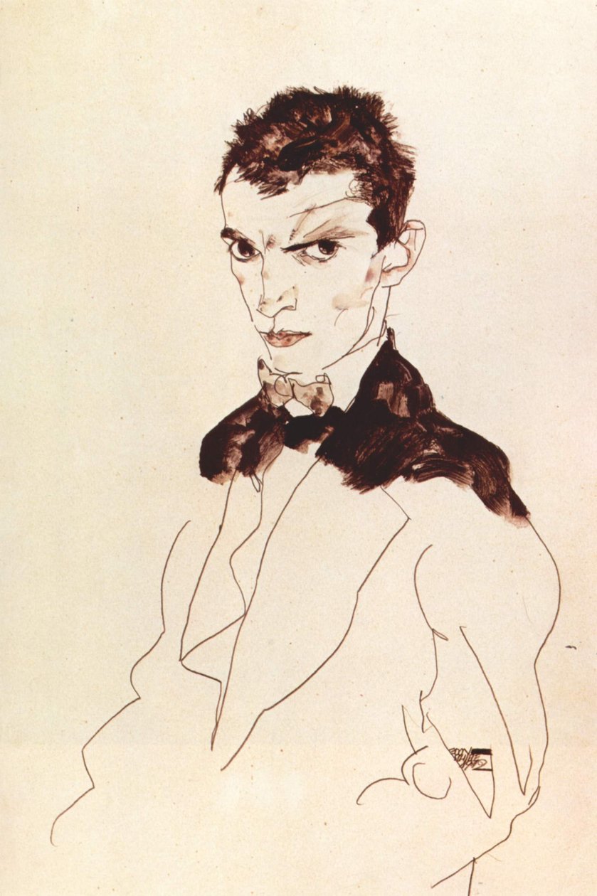 Selbstporträt von Egon Schiele