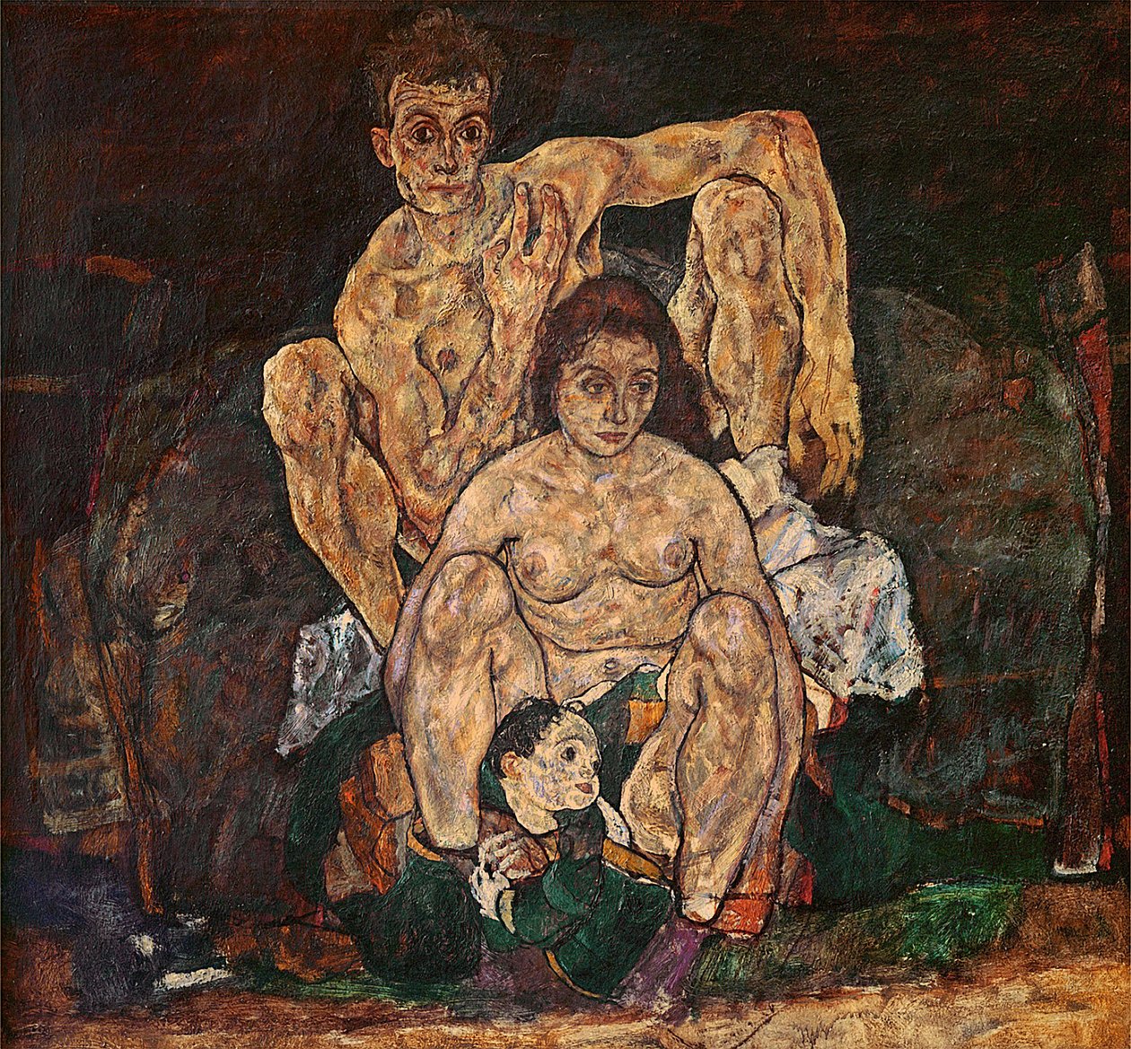 Die Familie, 1918 von Egon Schiele