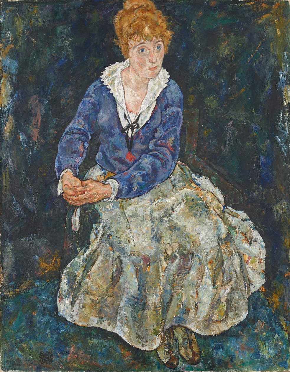 Bildnis der Frau des Künstlers, Edith Schiele von Egon Schiele