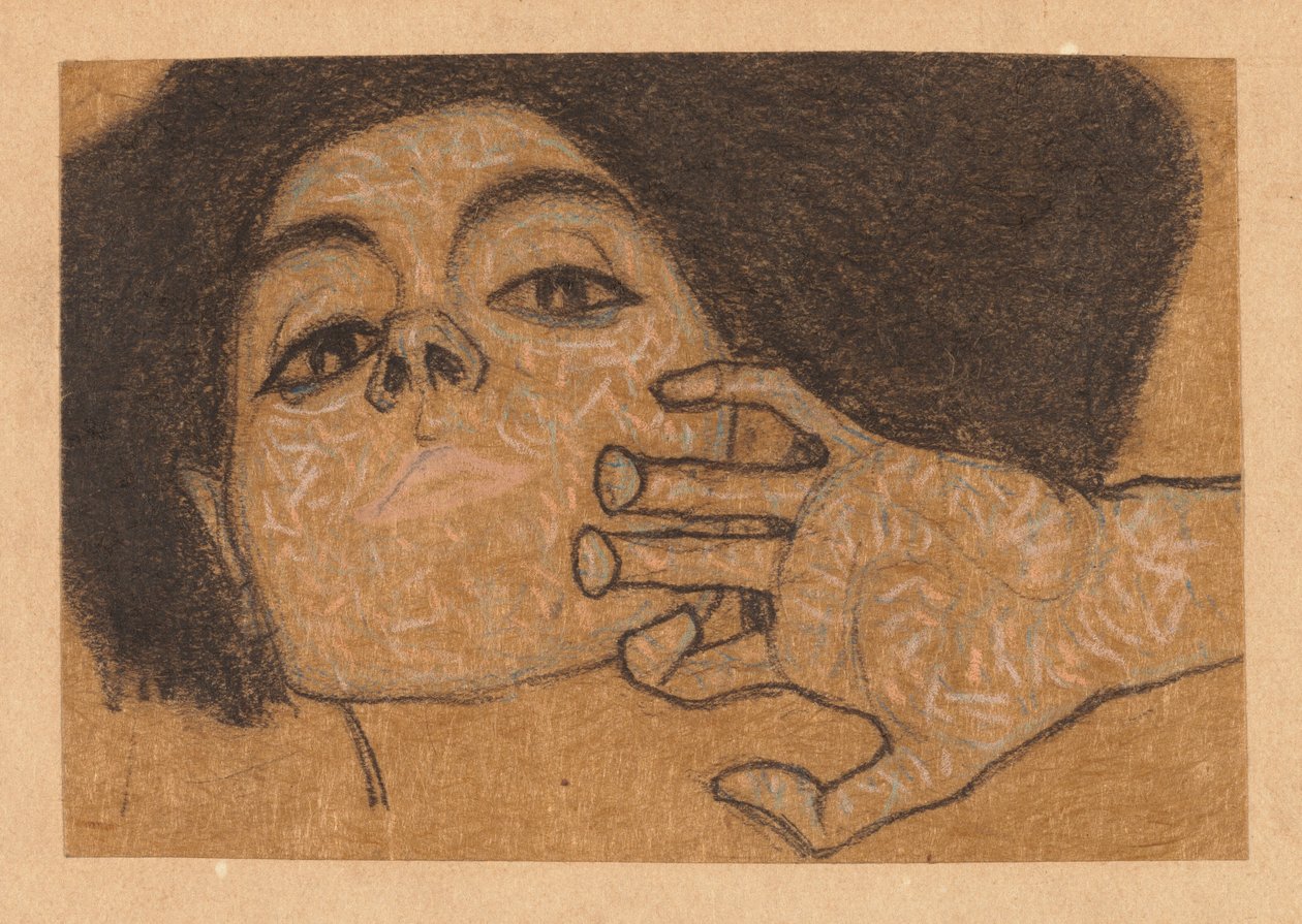 Kopf einer Frau von Egon Schiele