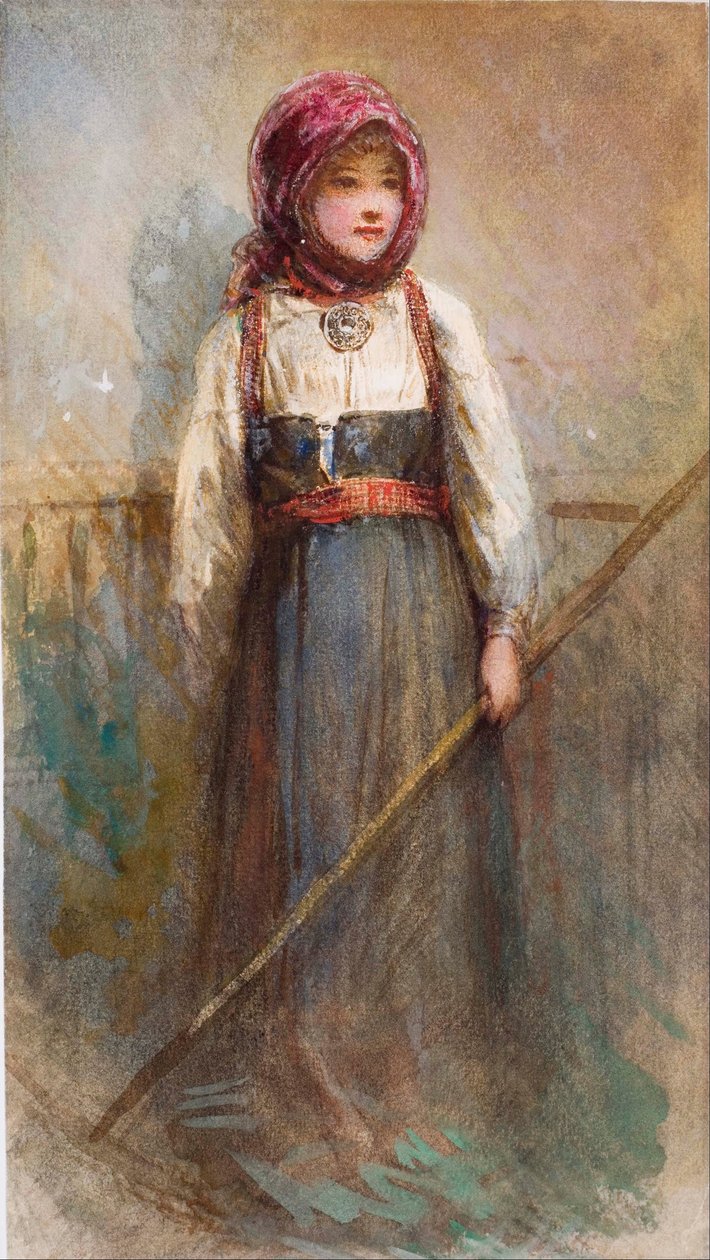 Ohne Titel (norwegisches Mädchen) von Egron Sellif Lundgren