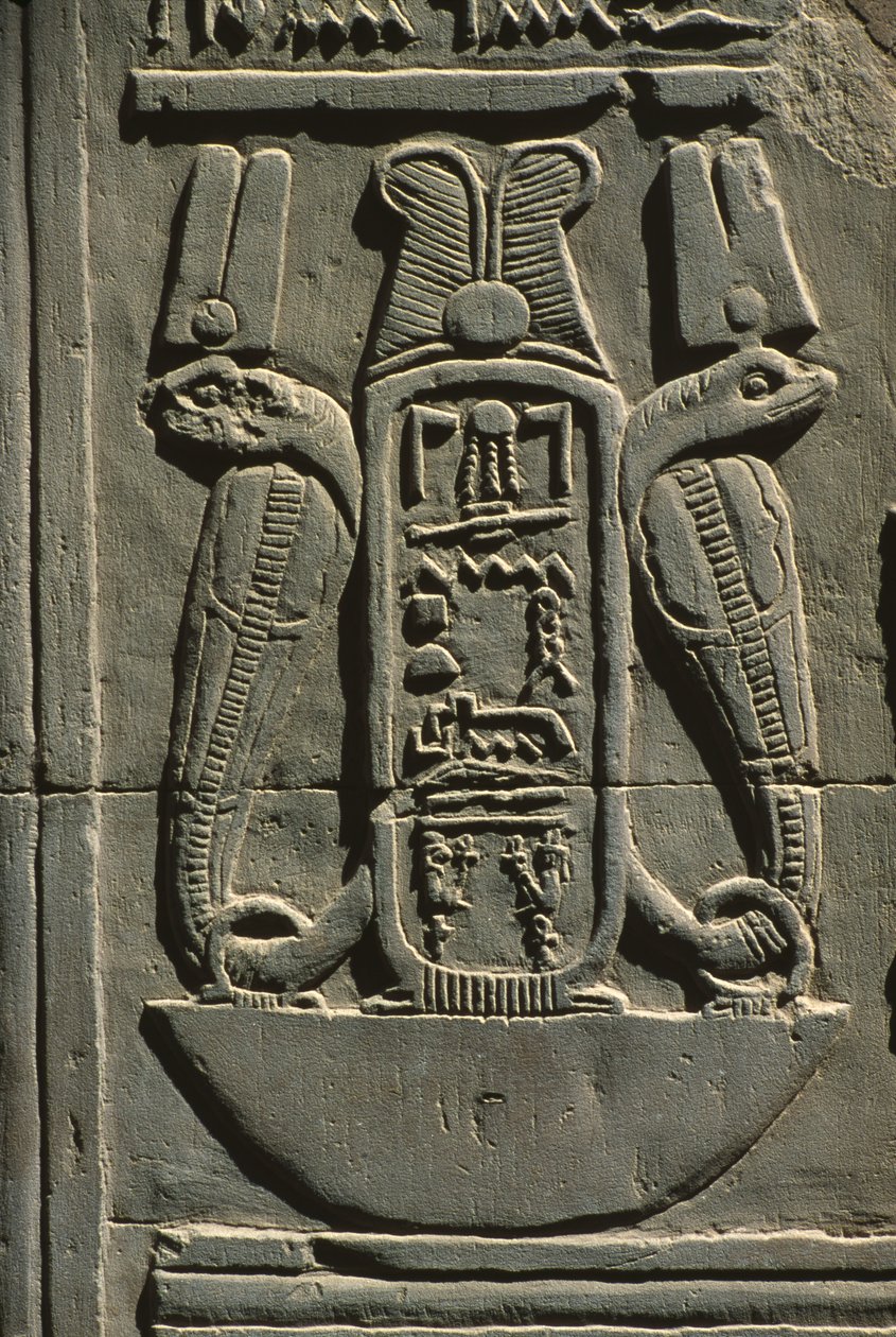 Detail eines Reliefs, Hieroglyphe von Egyptian