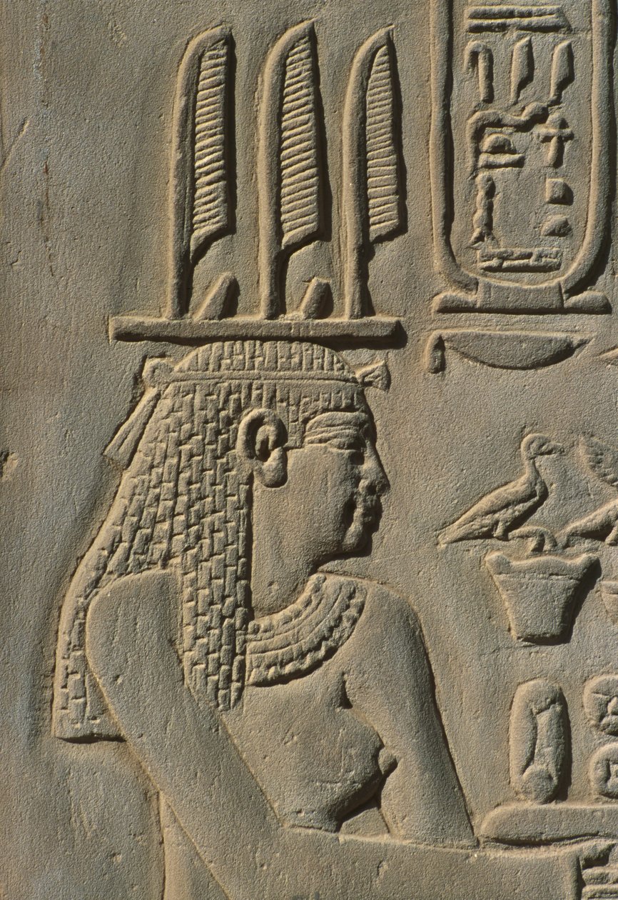 Detail eines Reliefs, Frau von Egyptian