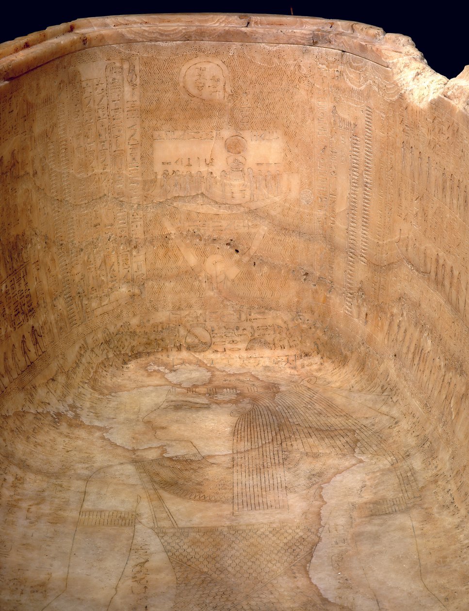 Das Bild der Göttin Nut auf dem Sarkophag von Sethos I., ca. 1279 v. Chr. von Egyptian 19th Dynasty