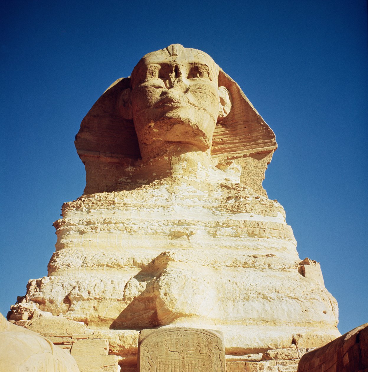 Die Sphinx, aus der Regierungszeit von König Chephren, Altes Reich, 2600-2500 v. Chr. von Egyptian 4th Dynasty